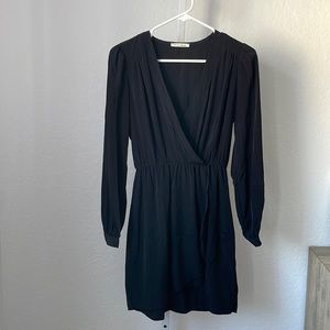 Black wrap dress